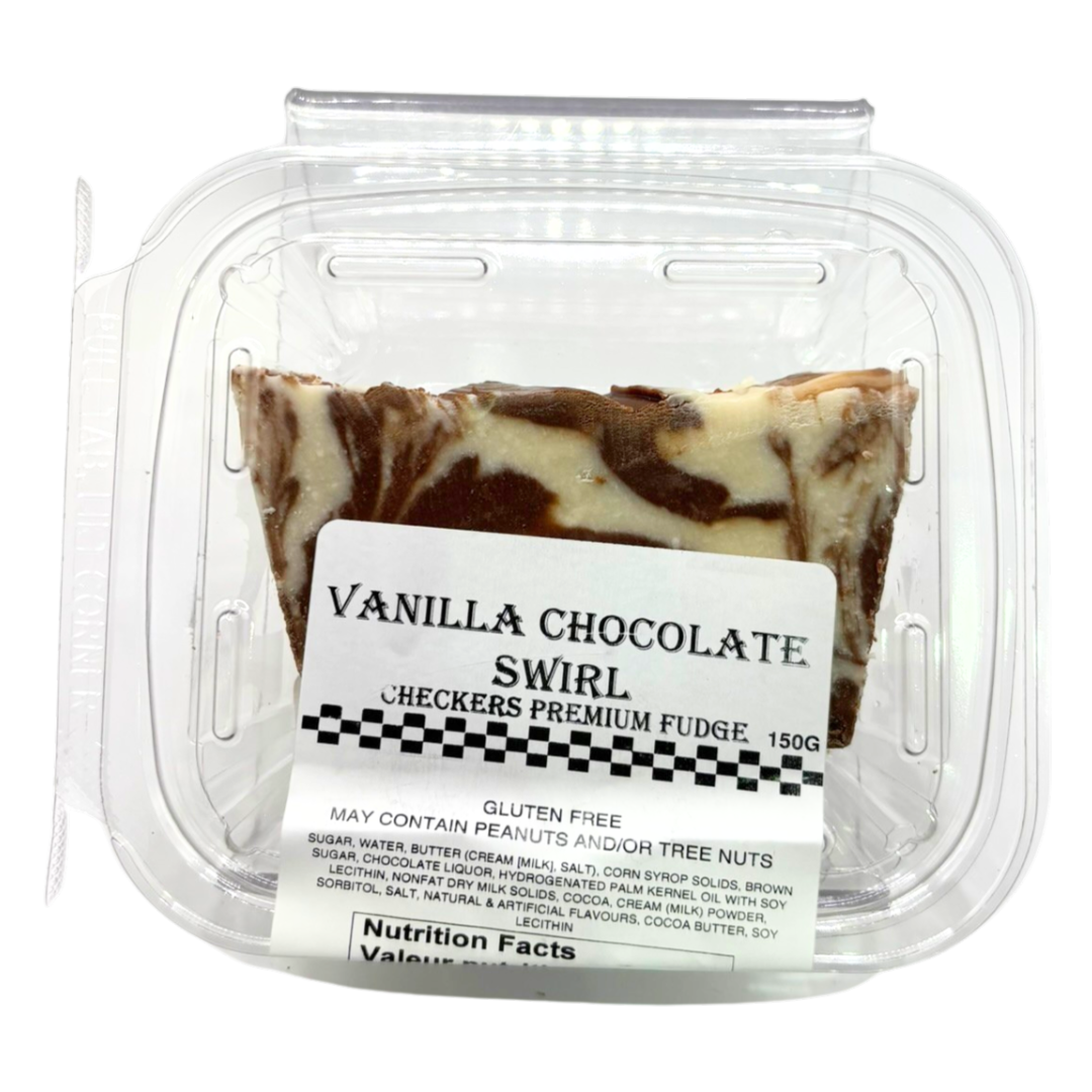 Vanilla Chocolate Swirl Fudge 150g