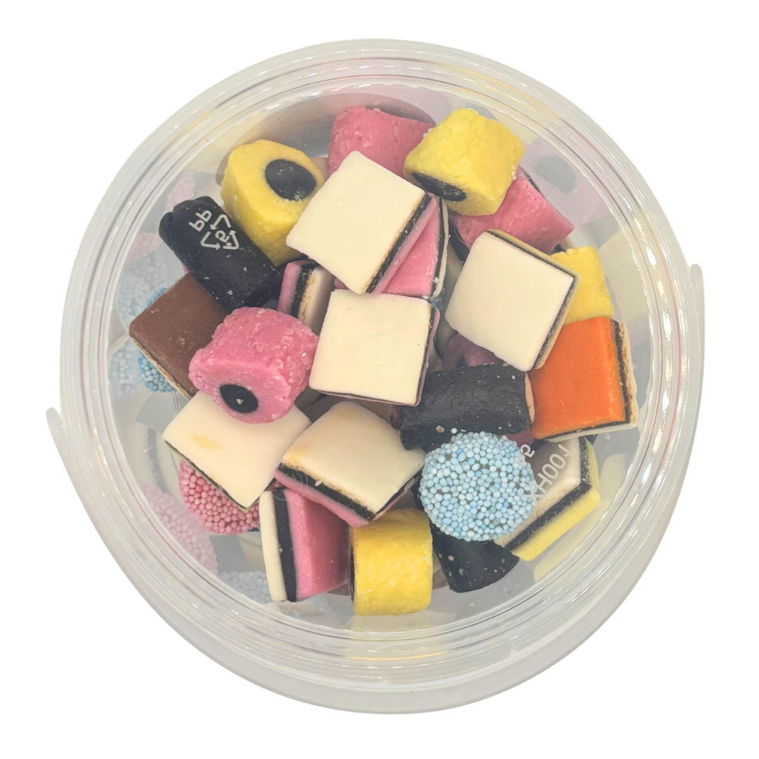 Natural Licorice Allsorts Bucket 350g