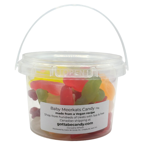 Baby Meerkat Candy Bucket 170g