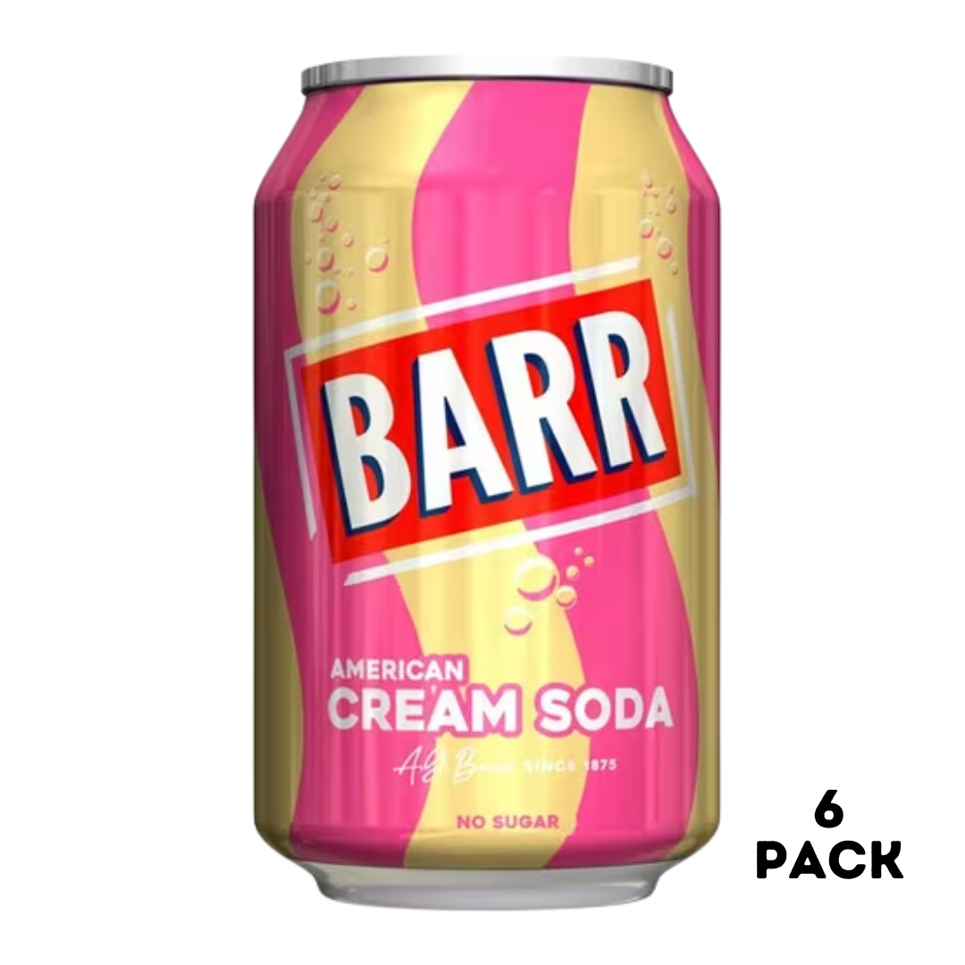 British Barr Cream Soda 6x330ml