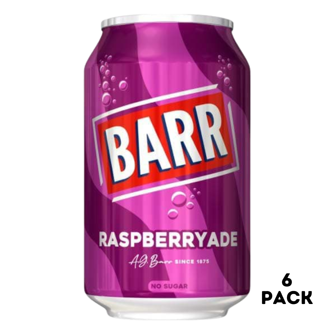 British Barr Raspberryade Soda 6x330ml