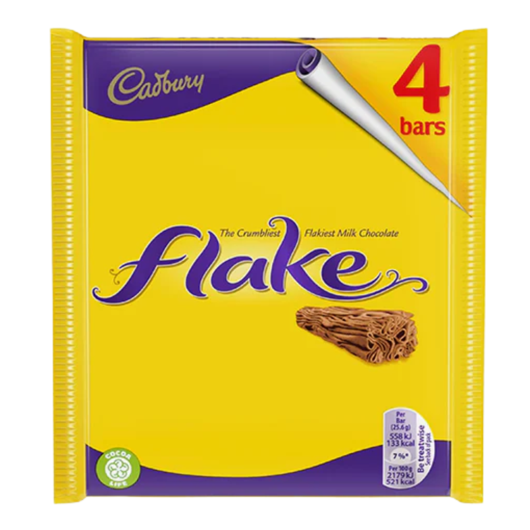 British Cadbury Flake Bar 4pk 80g