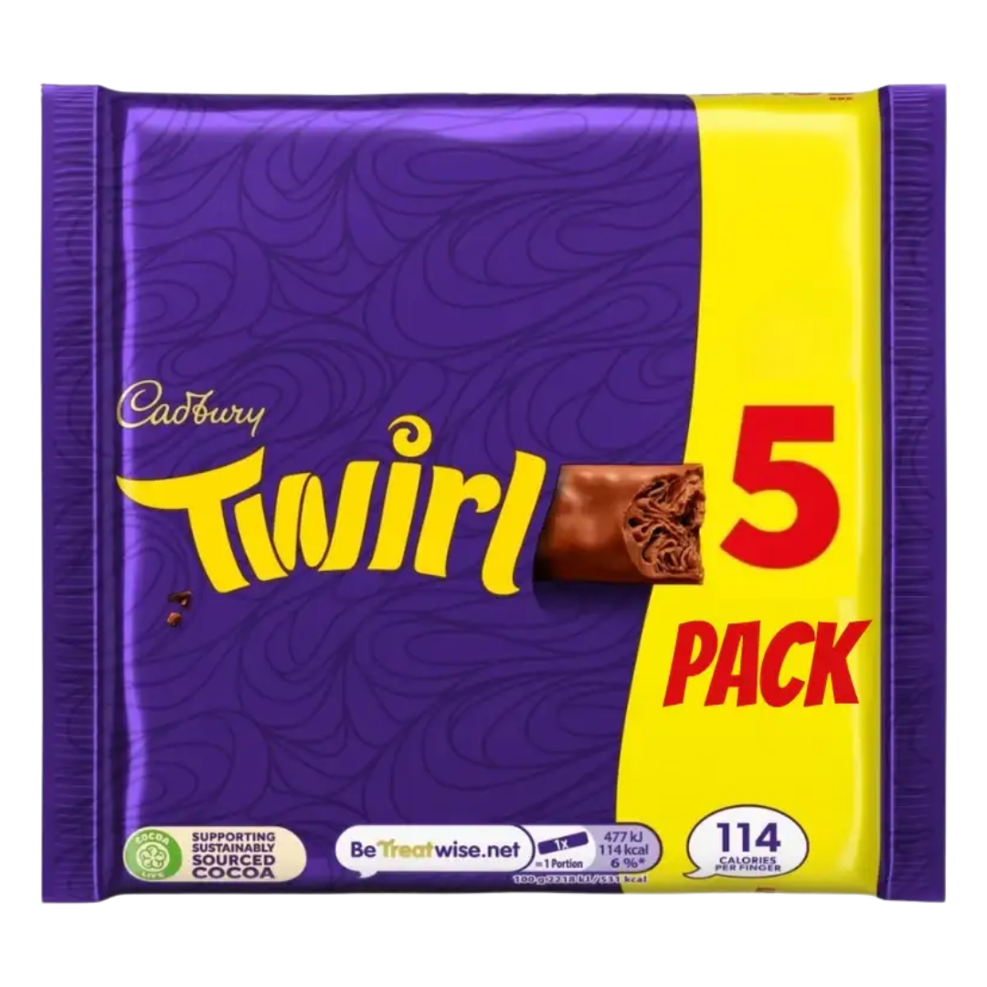 British Cadbury Twirl Bar 5pk 107.5g