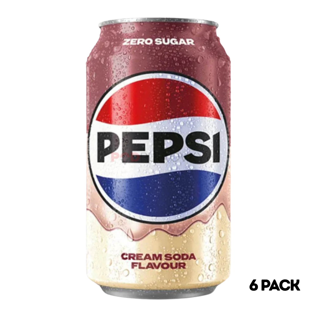 Pepsi Cream Soda Zero Sugar 6x330ml