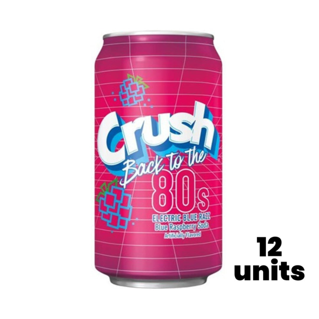 Crush Back to the 80s Electric Blue Razz 12x355ml