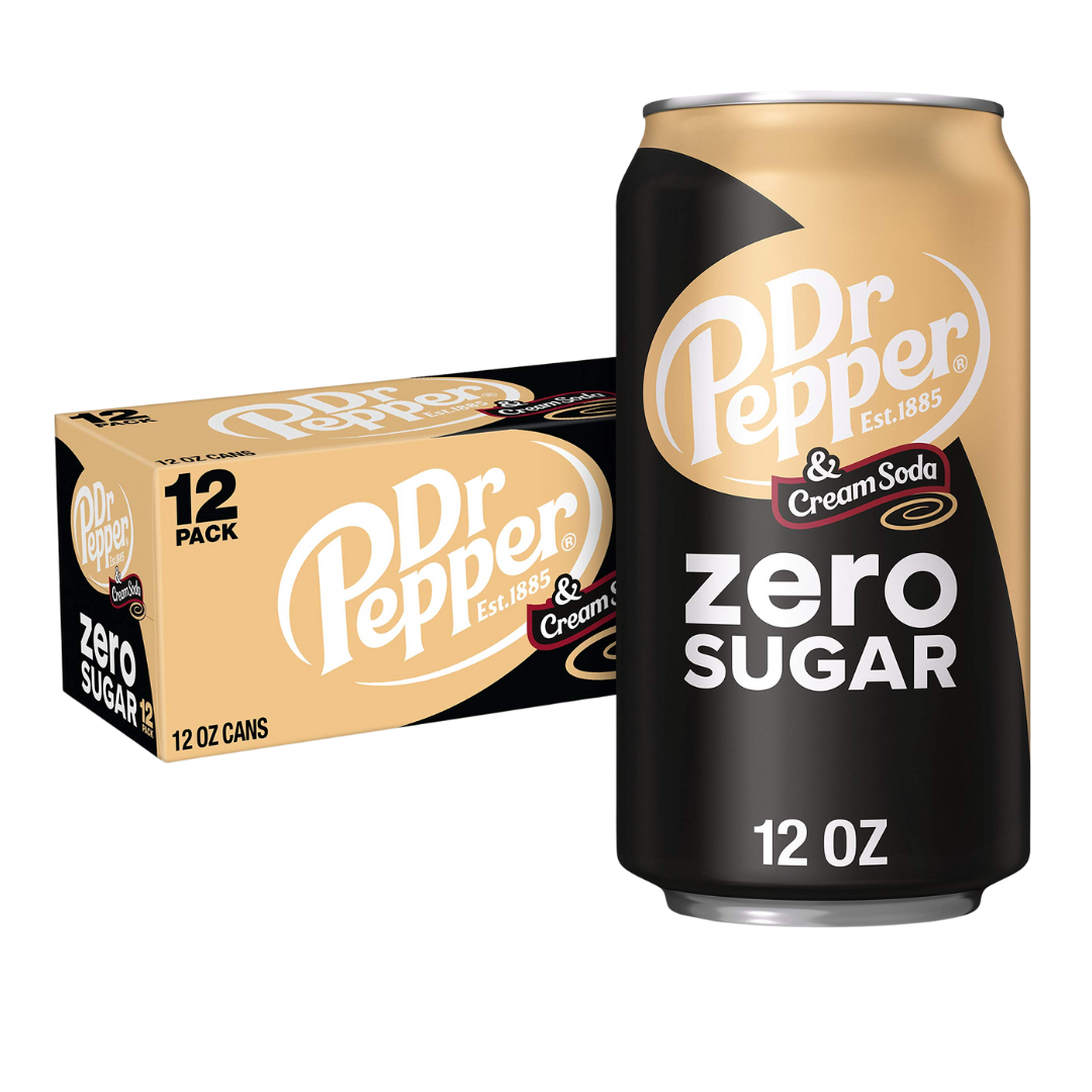 Dr. Pepper Cream Soda Zero Sugar 12x355ml