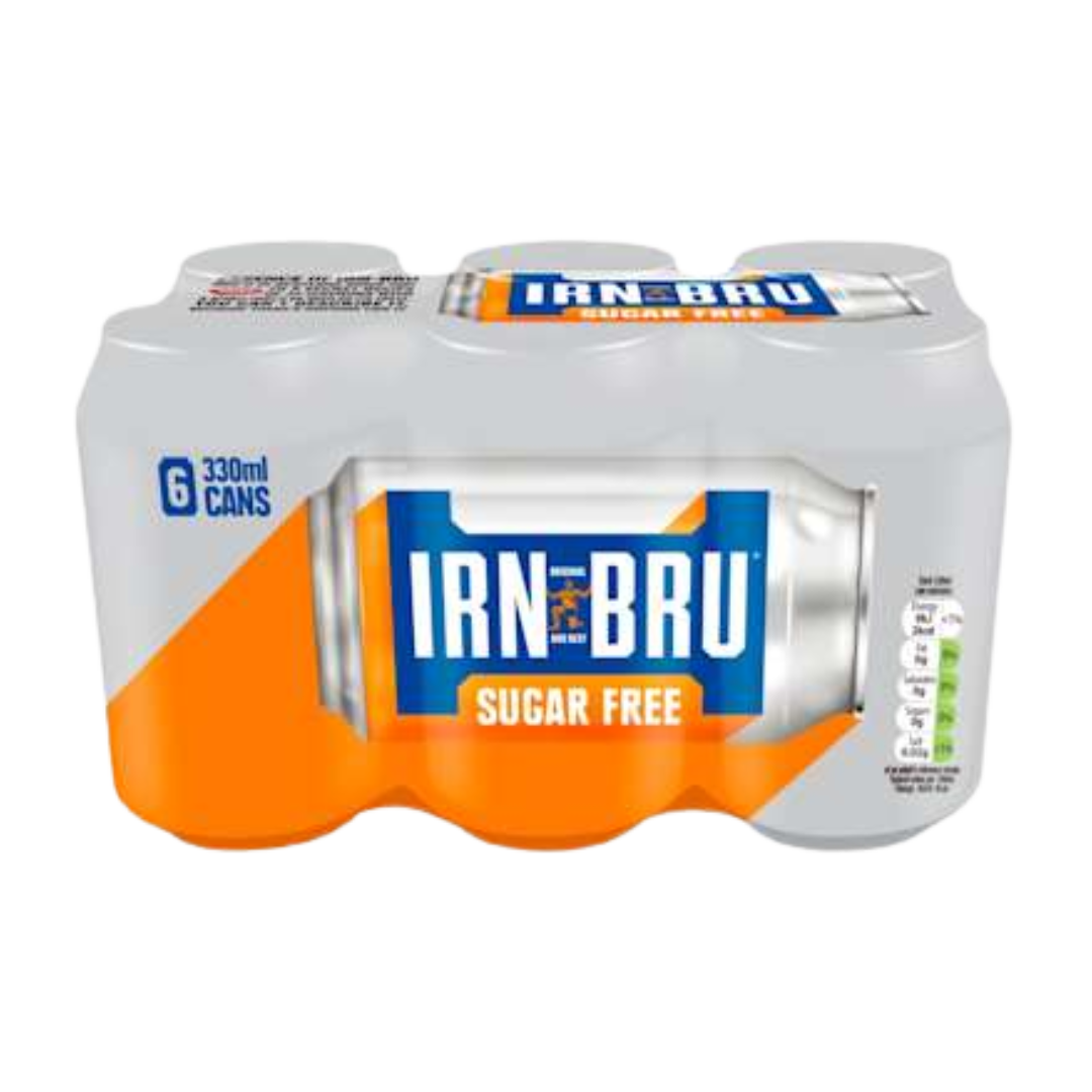 Scottish IRN-BRU Sugar Free Soda 6x330ml