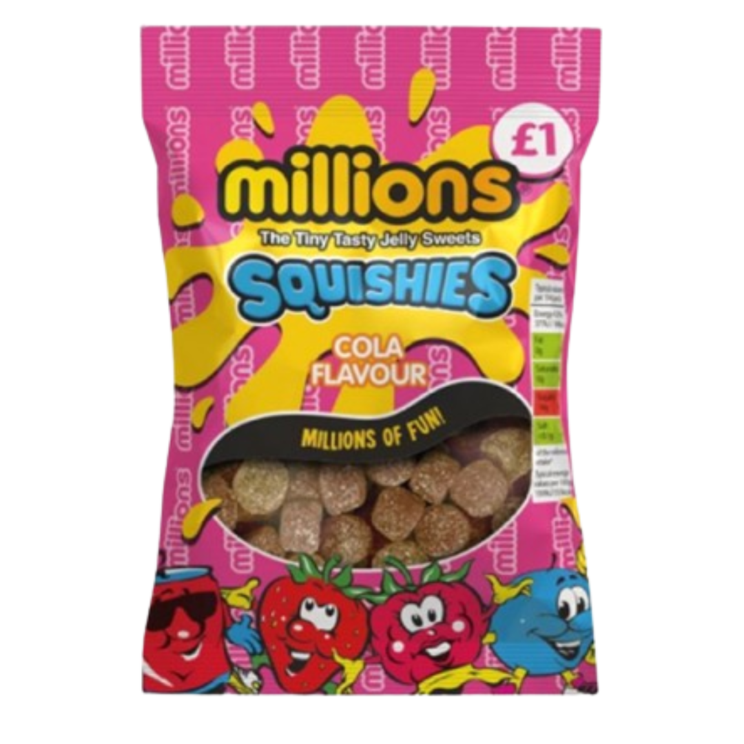British Millions Squishies Cola Flavour 120g