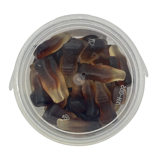 No Sugar Added Cola Bottles Bucket 210g