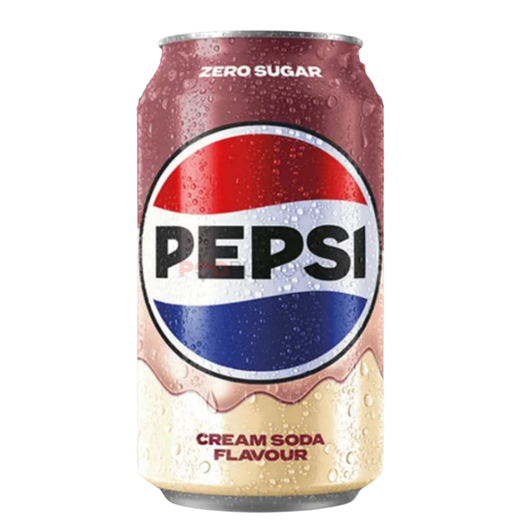 British Pepsi Cream Soda Zero Sugar 330ml