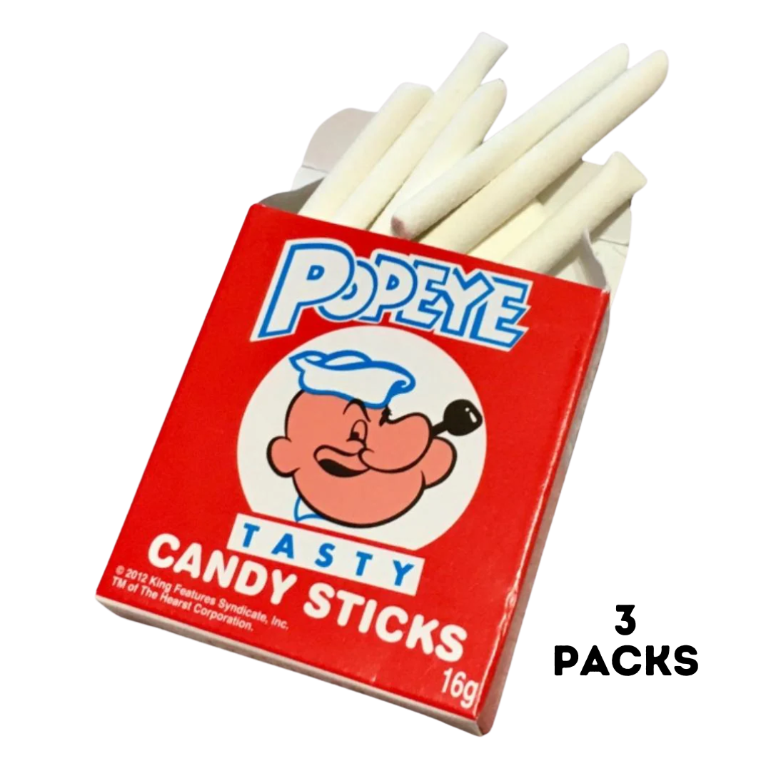 Popeye Candy Sticks 3pk
