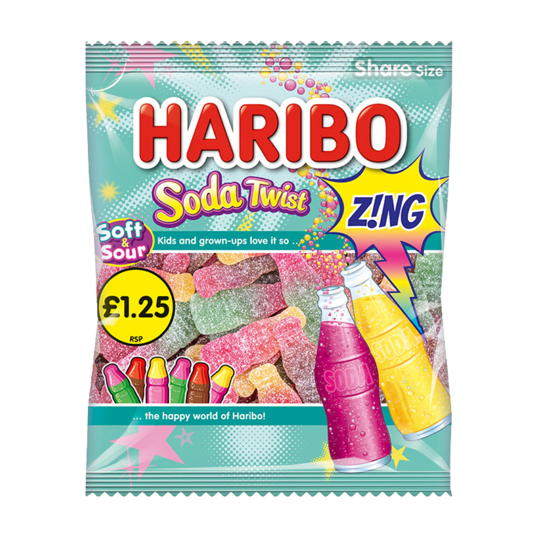 Haribo Soda Twist Zing 140g