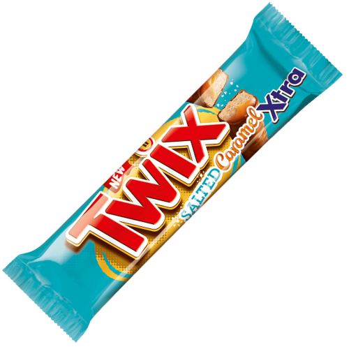 British Twix Salted Caramel Xtra 75g