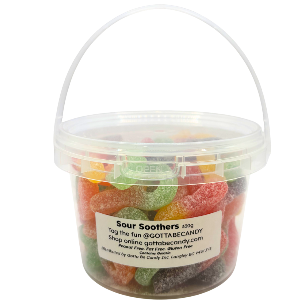 Sour Gummy Soothers Bucket 330g