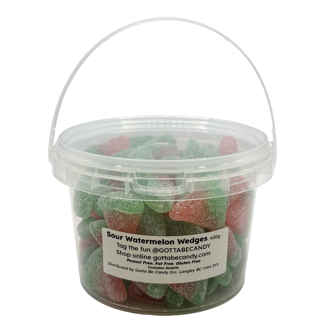 Sour Watermelon Wedges Bucket 400g