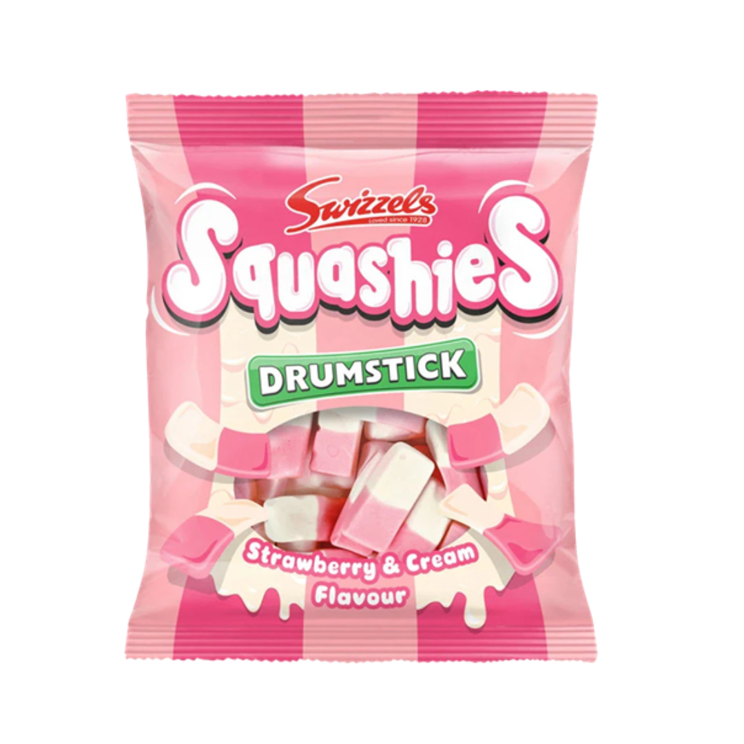 British Swizzels Squashies Strawberry & Cream 120g
