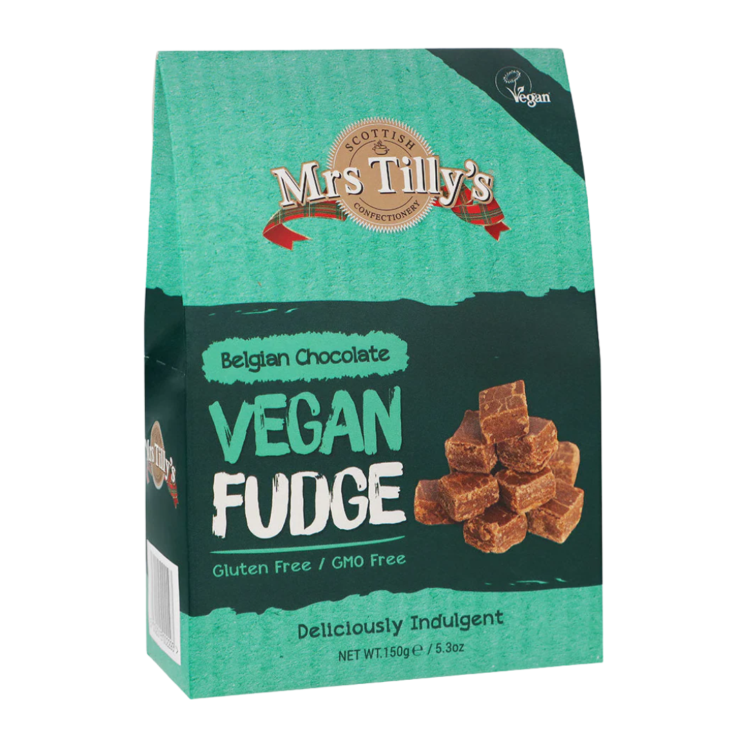 Scottish Mrs. Tilly's Belgian Chocolate Vegan Fudge 150g