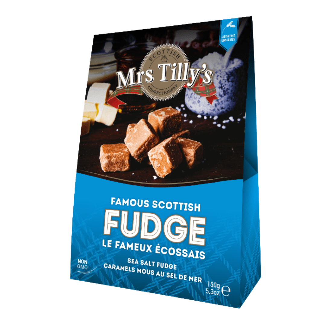 Scottish Mrs. Tilly's Sea Salt Fudge 150g