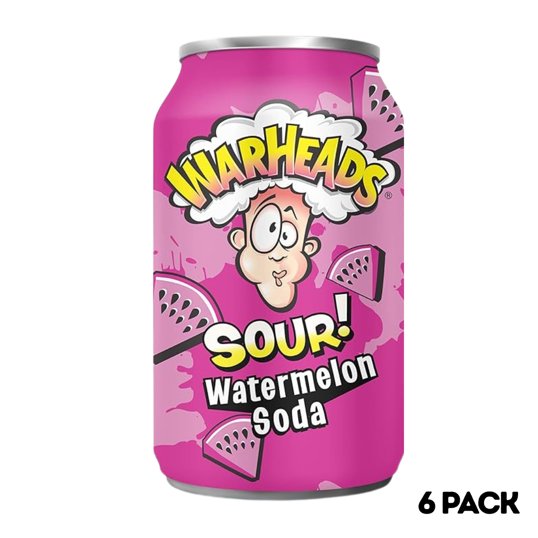 Warheads Soda Sour Watermelon 6x355ml