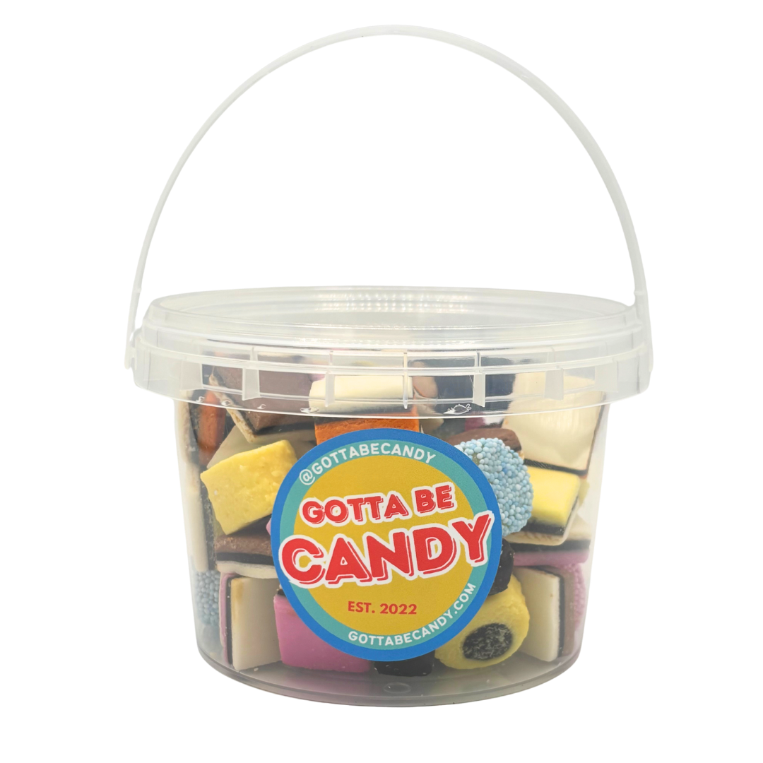 Natural Licorice Allsorts Bucket 350g