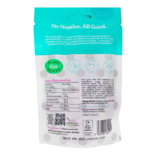 Candy Kittens Sour Watermelon Vegan Candy 140g