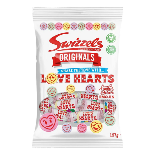 British Swizzels Love Hearts 127g
