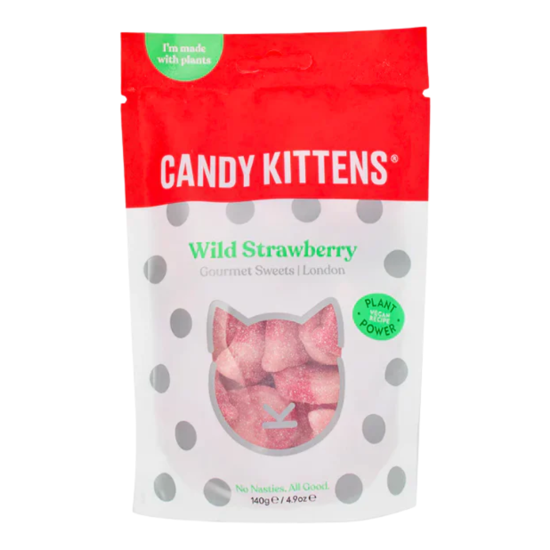 Candy Kittens Wild Strawberry Vegan Candy 140g