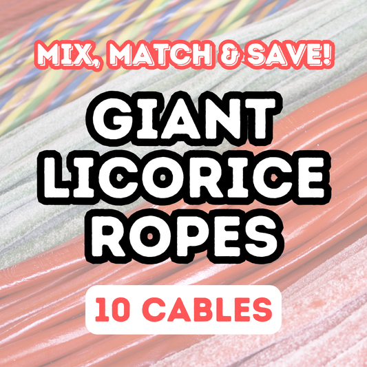 Mix & Match: 10 Giant Licorice Cables