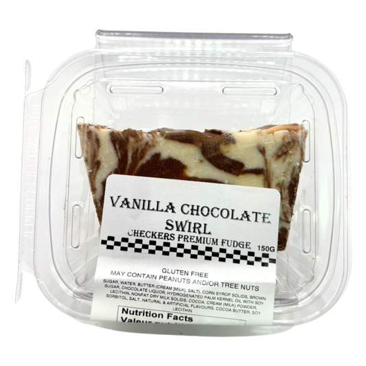 Vanilla Chocolate Swirl Fudge