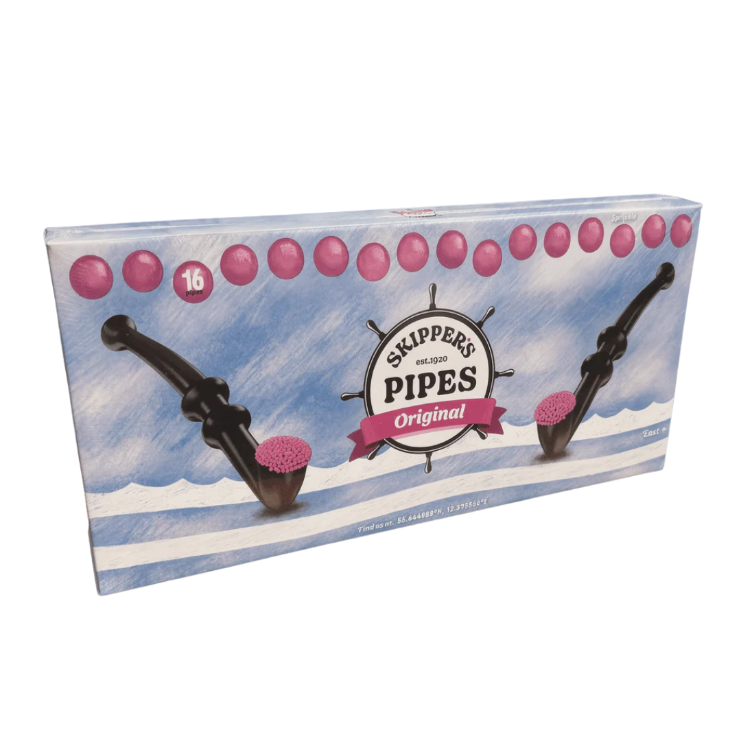 British Skippers Original Liquorice Pipes 16 Pack