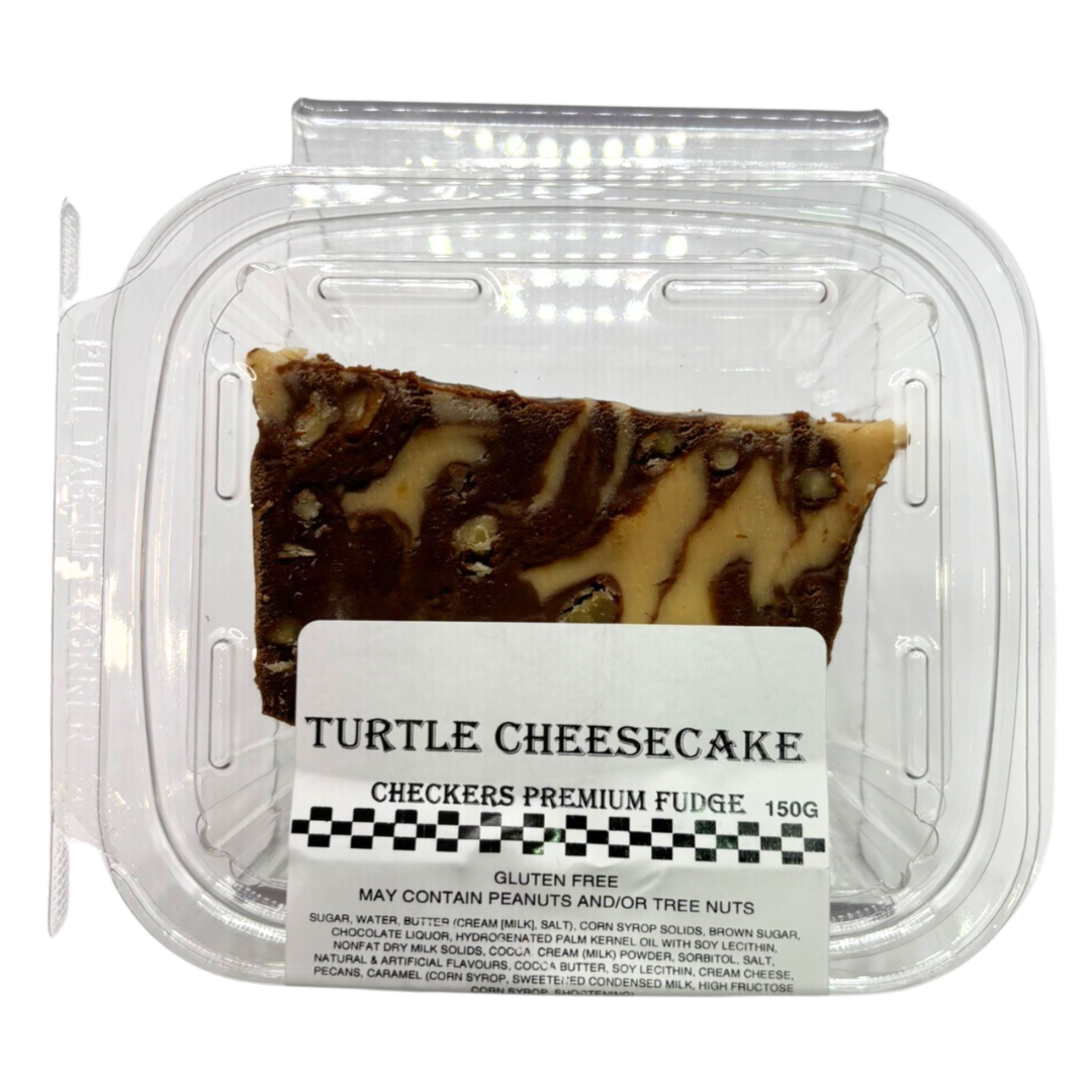 Turtle Cheesecake Fudge