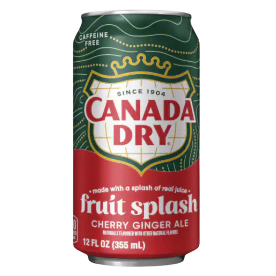 Canada Dry Cherry Ginger Ale Fruit Splash 355ml