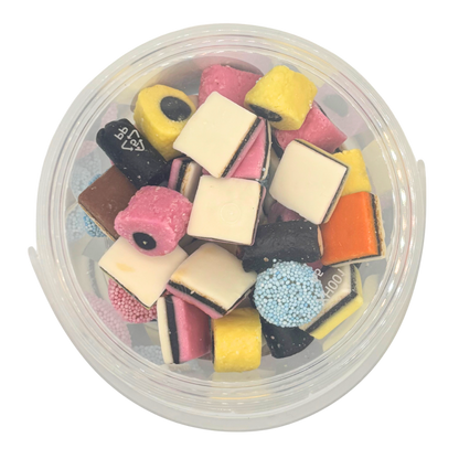 Natural Licorice Allsorts Bucket 350g