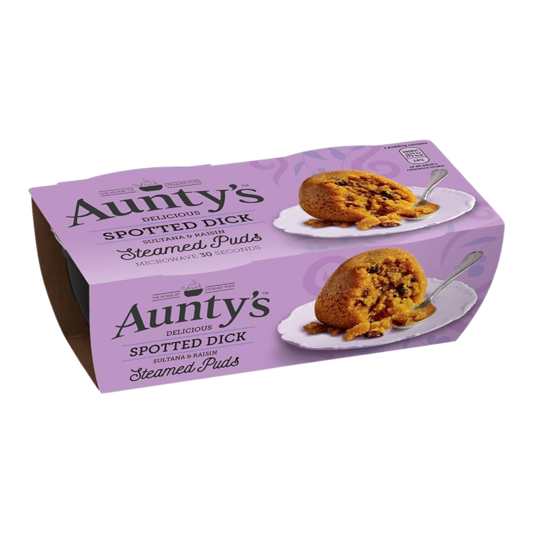British Aunty's Spotted Dick Pudding 2x95g
