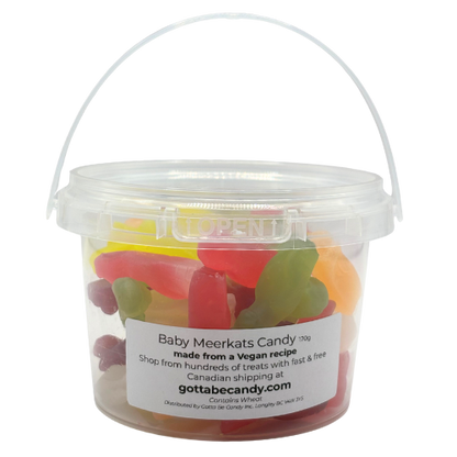 Baby Meerkat Candy Bucket 170g