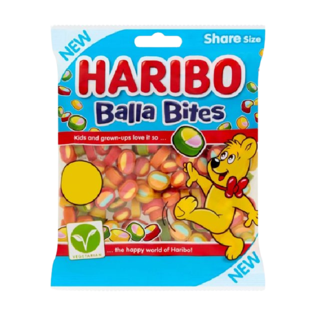 UK Haribo Balla Bites Share Bag 140g