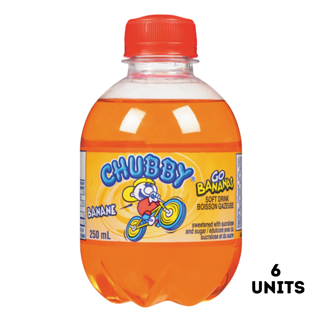 Chubby Soda Go Bananas 6x250ml