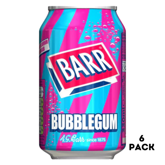 British Barr Bubblegum Soda 6x330ml