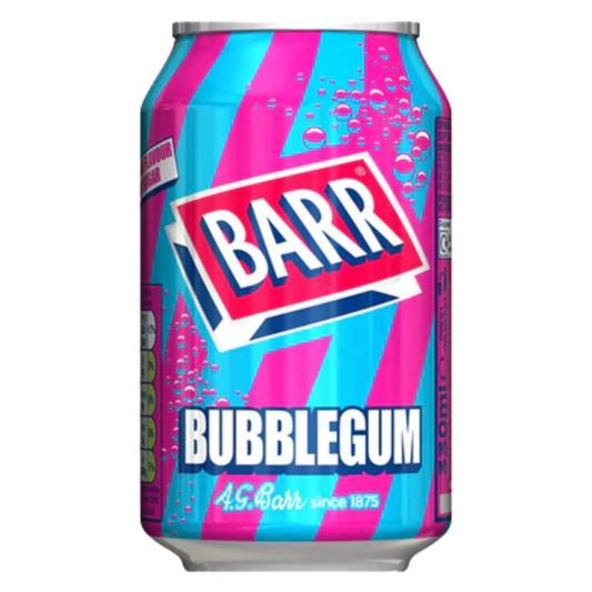 British Barr Bubblegum Soda 330ml Can