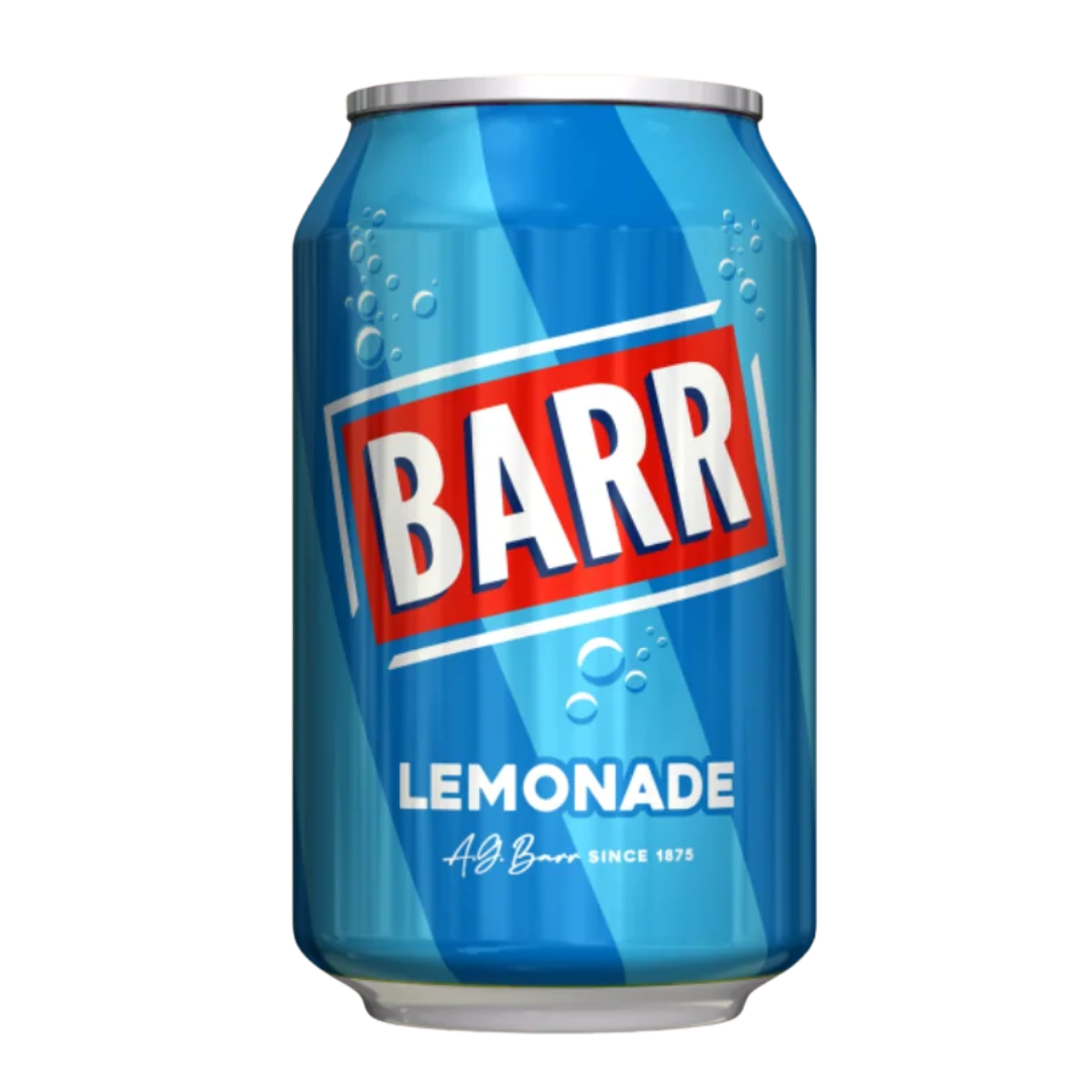 British Barr Lemonade Soda 330ml Can