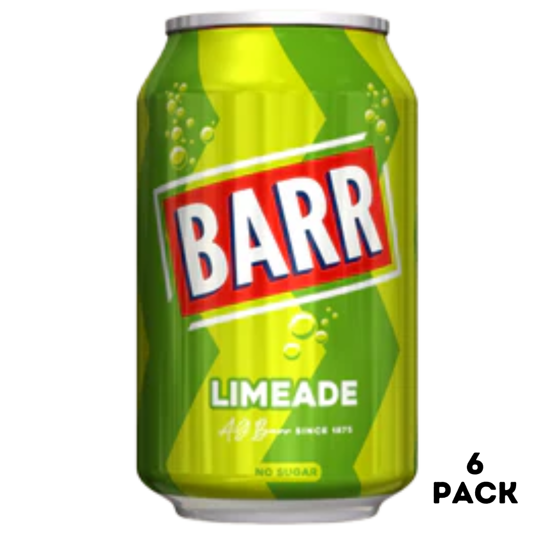 British Barr Limeade Soda 6x330ml