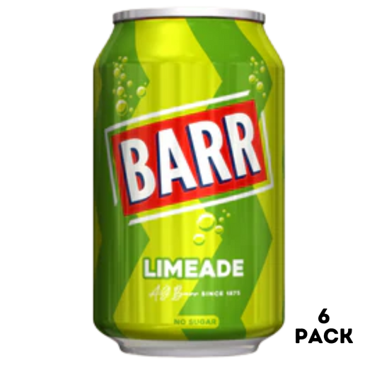 British Barr Limeade Soda 6x330ml