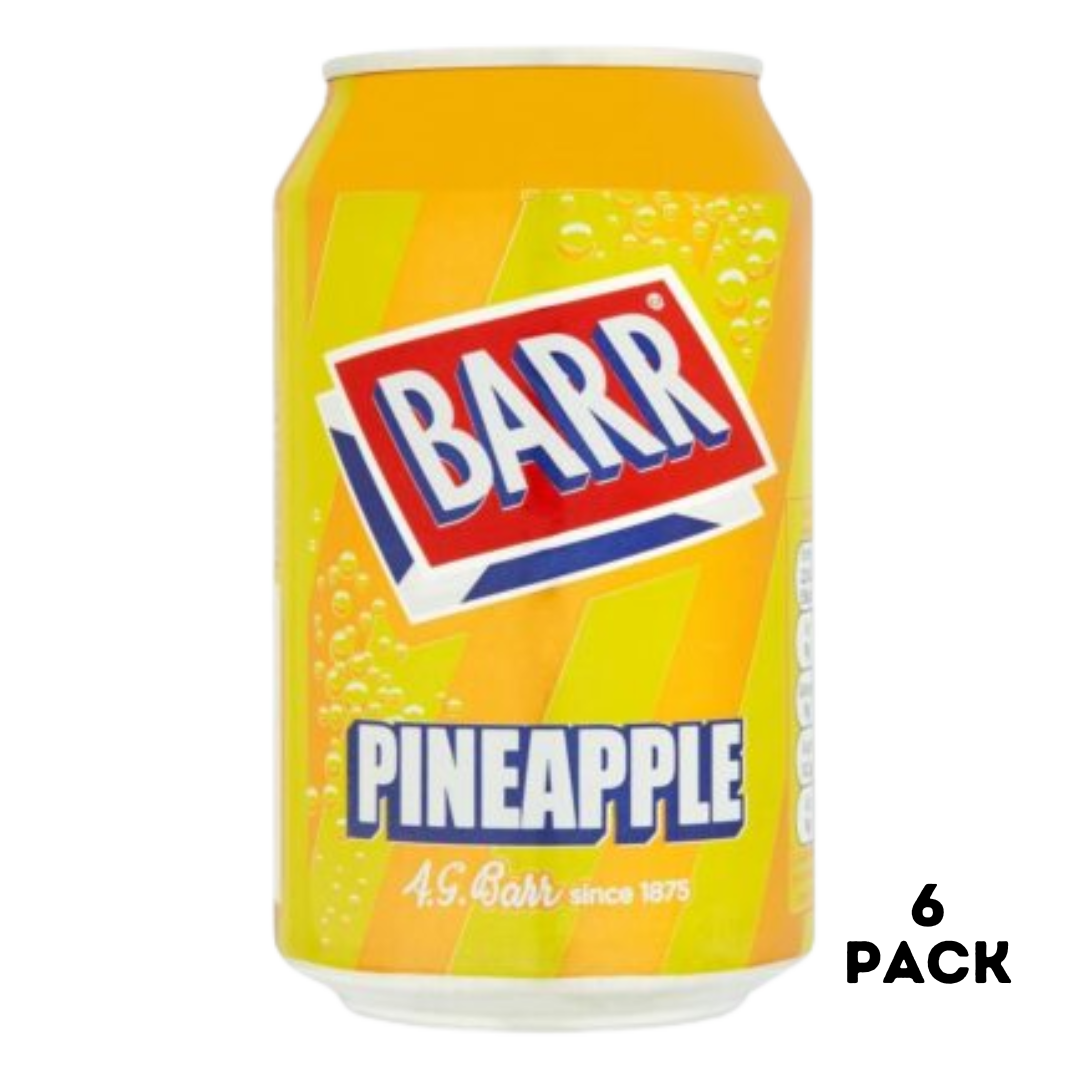 British Barr Pineapple Soda 6x330ml