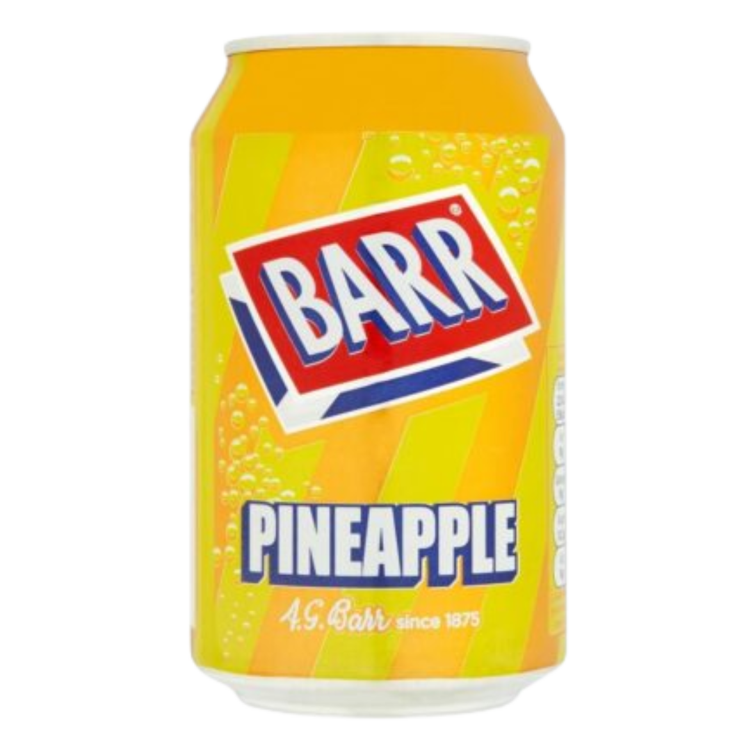 British Barr Pineapple Soda 330ml Can