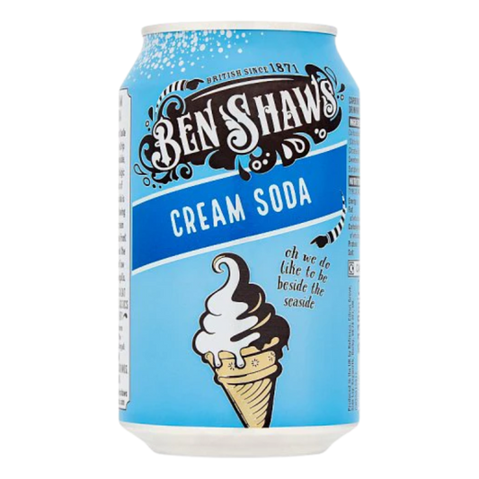 British Ben Shaws Cream Soda 330ml Can