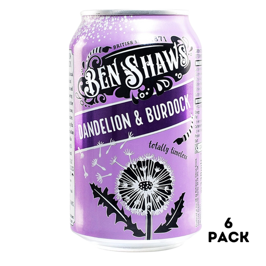 British Ben Shaws Dandelion & Burdock Soda 6x330ml