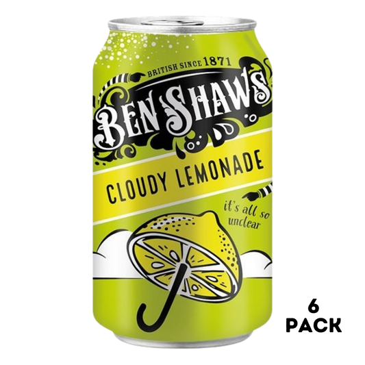 British Ben Shaws Cloudy Lemonade Soda 6x330ml