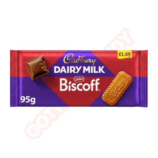 British Cadbury Dairy Milk Biscoff (95g)
