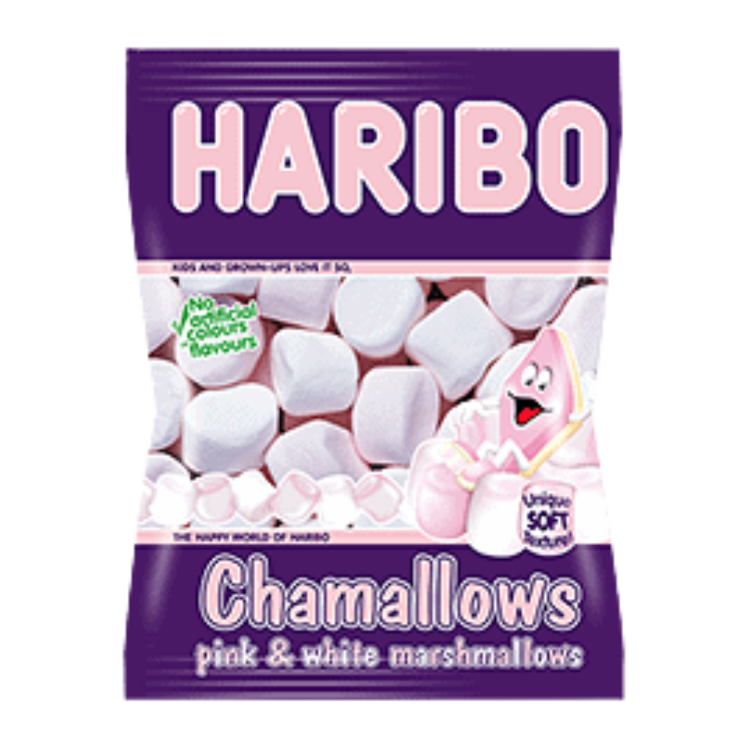 British Haribo Chamallows Pink & White 140g