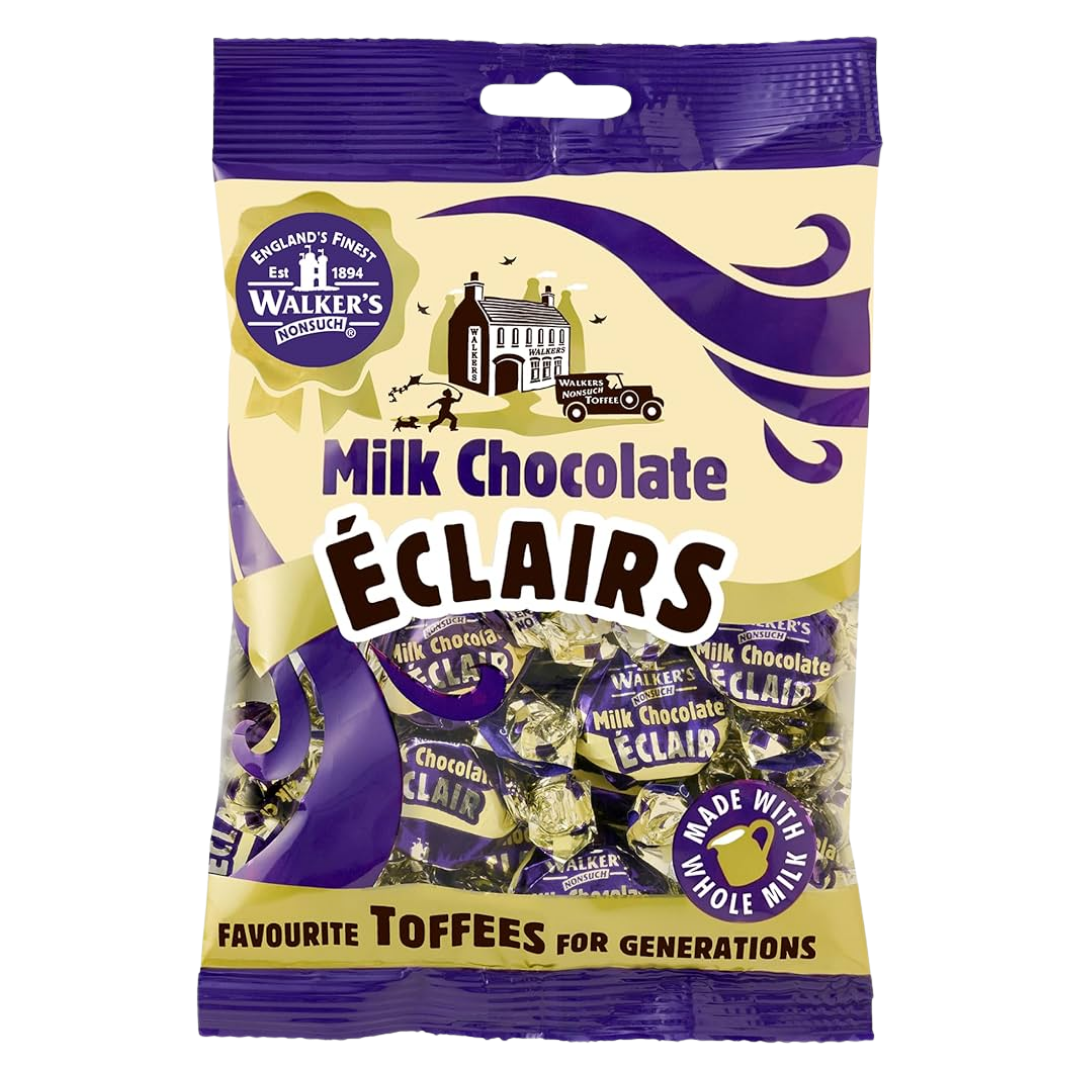 British Walkers Milk Chocolate Eclairs 150g